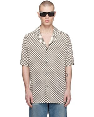 Balmain Off- Mini Monogram Shirt - Multicolour