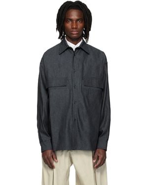 SAGE NATION Vincent Denim Shirt - Black