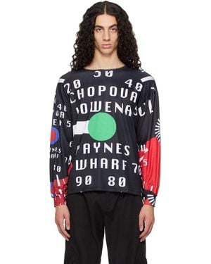 Chopova Lowena Cl Speedometer Oversized Jersey T-Shirt - Black