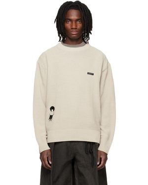 Song For The Mute Oversized Jumper - Black
