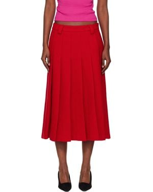 Hai Paulette Midi Skirt - Red