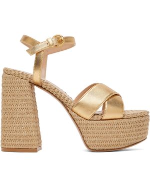 Gianvito Rossi Bebe Heeled Sandals - Metallic