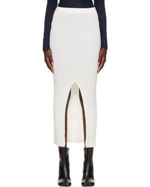 Issey Miyake Off- Rill Midi Skirt - Multicolour
