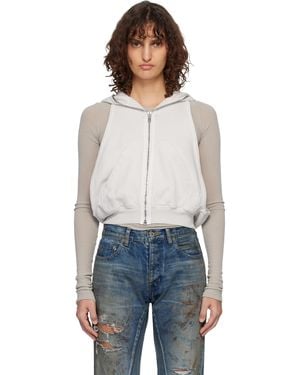 Rick Owens Off- Temple Cyclops Sl Hoodie - Multicolor