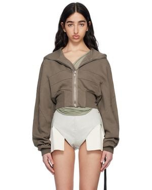 Rick Owens グレー Hollywood Collage フーディ - マルチカラー