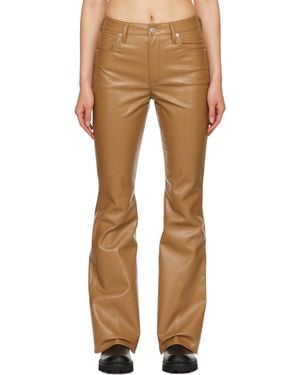 Citizens of Humanity Pantalon Lilah Brun Clair En Cuir - Neutre