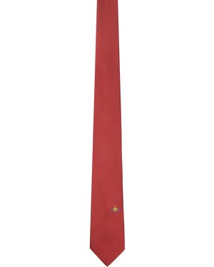 Vivienne Westwood Cravate Rouge À Orbe