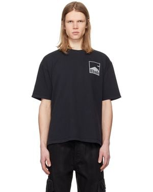 Rhude ブラック Chevron Tシャツ
