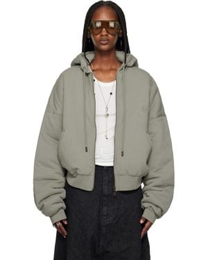 Lu'u Dan Wadded Hoodie - Grey