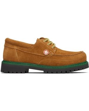 CASABLANCA Leather Boat Shoes - Black