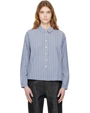 YMC Chemise Marianne Bleue - Gris