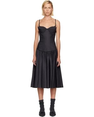 Jean Paul Gaultier 'The Conical' Midi Dress - Blue