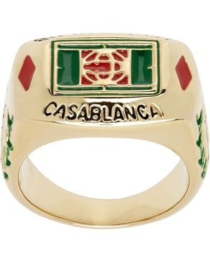 CASABLANCA Tennis Club Ring - Metallic