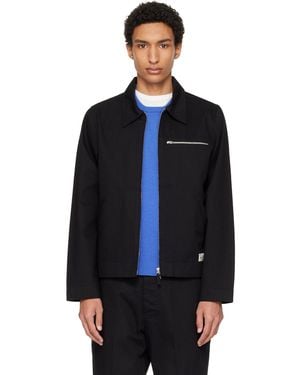 Merz B. Schwanen Zipped Twill Jacket - Blue