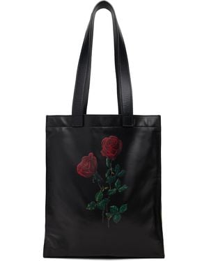 Ernest W. Baker Rose Print Tote - Black