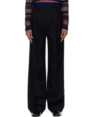 Dries Van Noten Wool Pants - Black