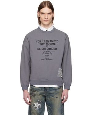 Yohji Yamamoto Neighborhood Edition Ls Sweatshirt - Grey
