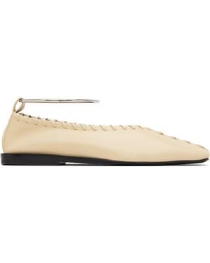 Jil Sander Ring Ballerina Flats - Black