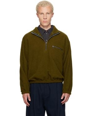Rier Khaki Polar Fleece Jumper - Green