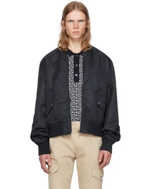 Balmain Embroidery Bomber Jacket - Black