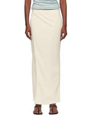 Baserange Off- Brig Maxi Skirt - Natural