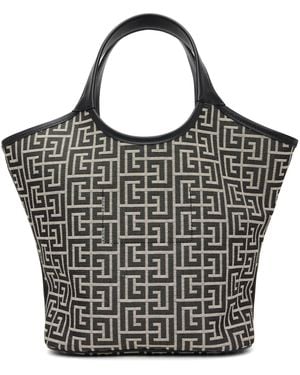 Balmain Cabas Mini Tote - Black