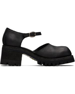 Guidi Soft Horse Mary Jane Loafers - Black