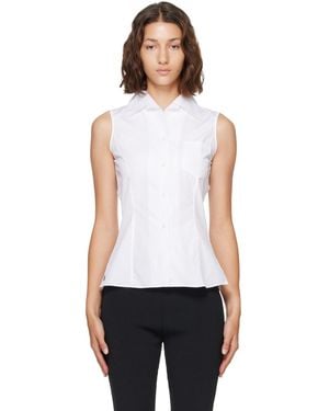 Flore Flore Rosie Sleeveless Shirt - White