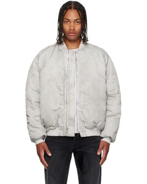 ALEXANDER DIGENOVA Cutout Bomber Jacket - Grey