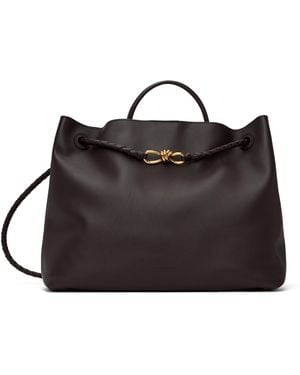 Bottega Veneta ブラウン ラージ Andiamo バッグ - ブラック