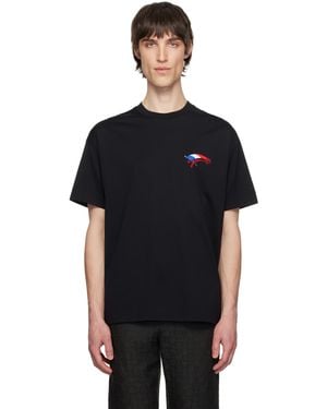 Givenchy ブラック Flag レギュラーフィット Tシャツ