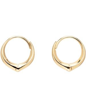 Sophie Buhai Handcrafted Gold Hoop Earrings - Black