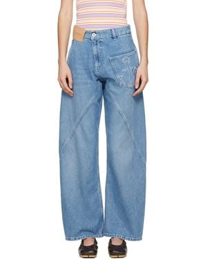 JW Anderson Twisted Workwear Jeans - Blue