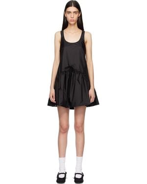Simone Rocha Tapered Back Peplum Minidress - Black