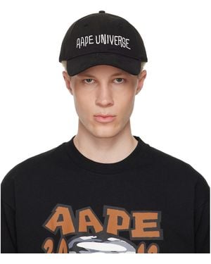 Aape By A Bathing Ape Aapeunvs Baseball Cap - Black
