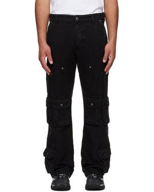 Off-White c/o Virgil Abloh Owr Gd Cot Multipkt Relax Cargo Trousers - Black