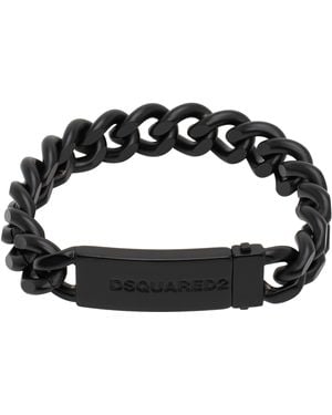DSquared² Matte Chained2 Bracelet - Black
