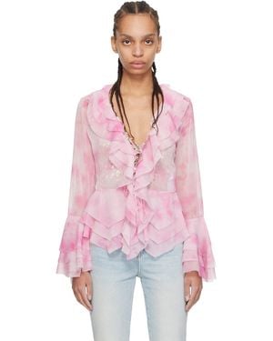 Guess Ruffle Blouse - Pink