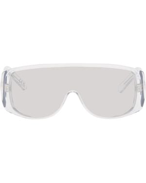 MM6 by Maison Margiela Transparent Mask Sunglasses - Black