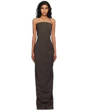 Rick Owens Concordians Bustier Maxi Dress - Black