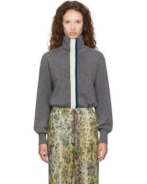 Dries Van Noten Cropped Cashmere Jumper - Grey
