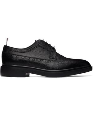 Thom Browne Pebble Grain Longwing Brogues - Black