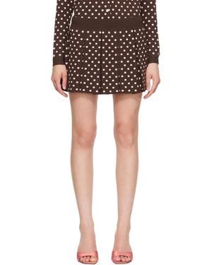 Sandy Liang Ermine Miniskirt - Black
