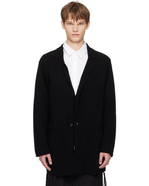 Yohji Yamamoto String Detail Blazer - Black