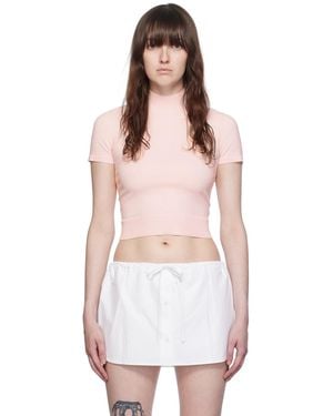 T By Alexander Wang Mockneck T-Shirt - Multicolour