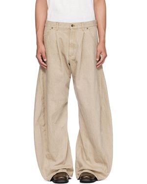 KHOKI 3D Cuttin Denim Jeans - Natural