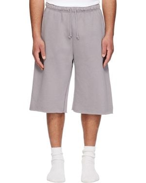 Skims Fleece Lounge Relaxed Long Shorts - Multicolour