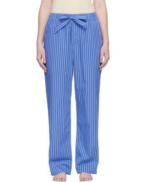 Tekla Poplin Pyjama Trousers - Blue