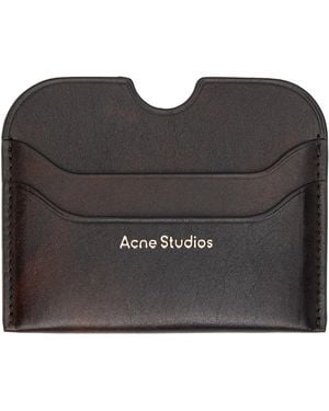 Acne Studios Leather Card Holder - Black