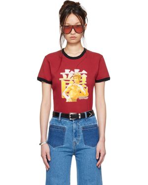 Lu'u Dan Bruce Lee X Lựu Đạn Ringer T-Shirt - Red
